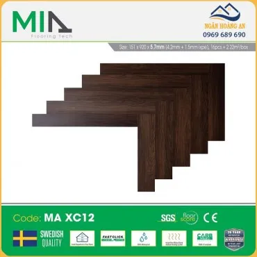 Sàn Nhựa Hèm Khoá Xương Cá MIA MA XC12