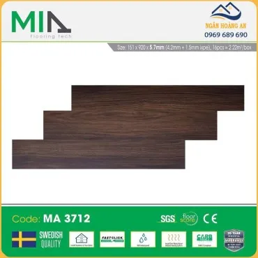 Sàn Nhựa Vinyl Hèm Khóa Đế Cao Su MIA MA 3712 Dày 5.7mm