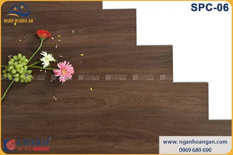 Sàn Nhựa Vinyl Hèm Khóa Giả Gỗ Charmwood SPC-06 Dày 6mm