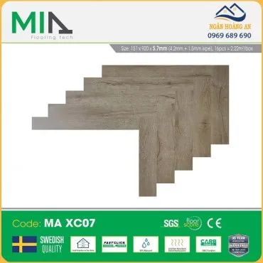 Sàn Nhựa Xương Cá Hèm Khoá MIA MA XC07