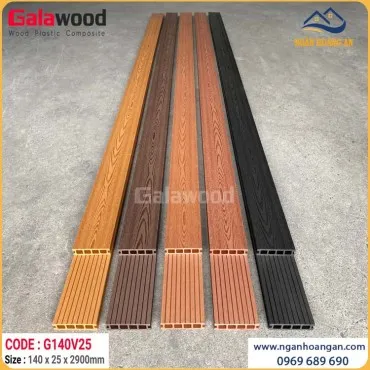 Sàn Sân Vườn Gỗ Nhựa Ngoài Trời Galawood G140V25