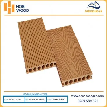 Sàn Sân Vườn Ngoài Trời Hobiwood HB140T25-3D Vibrant Yellow