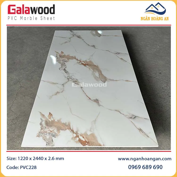 Tấm Dán Tường Giả Đá PVC Galawood PVC228