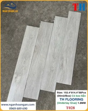 Tấm Lót Sàn Nhựa Giả Gỗ THFLoor TH028 Dày 1.8mm