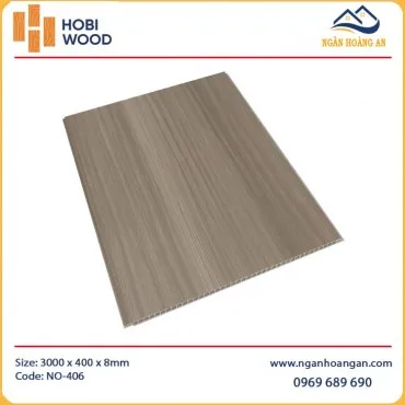 Tấm Nano Nhựa Giả Gỗ Ốp Tường HobiWood NO-406