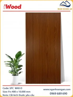 Tấm Nano Nhựa Giả Gỗ Ốp Tường iWood W40-D