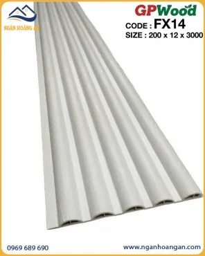 Tấm Nhựa Lam Sóng Tròn GPWood FX14 Màu Trắng