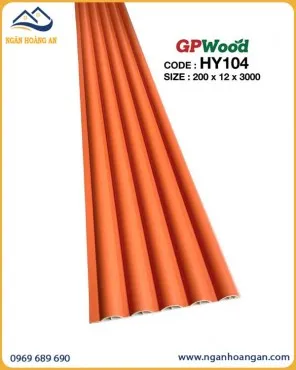 Tấm Nhựa Lam Sóng Tròn GPWood HY104 Màu Cam