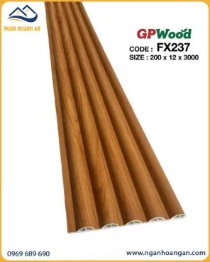 Tấm Nhựa Lam Sóng Tròn Vân Gỗ GPWood FX237