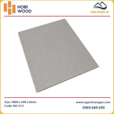 Tấm Nhựa Nano Ốp Tường Ốp Trần Vân Giấy HobiWood NO-412
