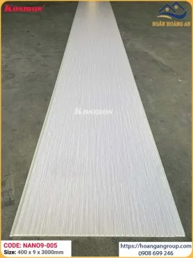 Tấm Nhựa Nano Màu Trắng Vân Gỗ Kosmos NANO9-005