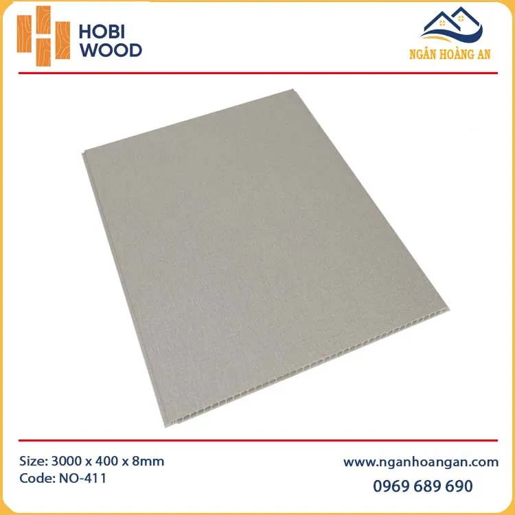 Tấm Nhựa Ốp Trần Nano HobiWood NO-411 Giả Vân Giấy Tấm Nhựa Ốp Trần Nano HobiWood NO-411 Giả Vân Giấy