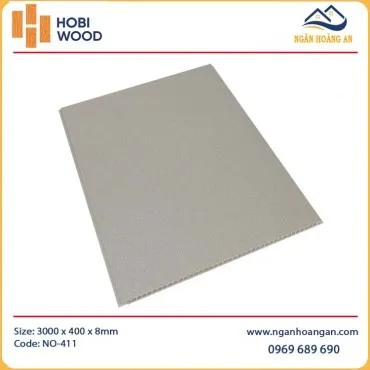 Tấm Nhựa Ốp Trần Nano HobiWood NO-411 Giả Vân Giấy