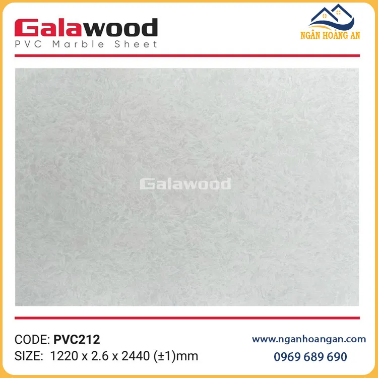 Tấm Nhựa Ốp Tường PVC Giả Đá Galawood PVC212