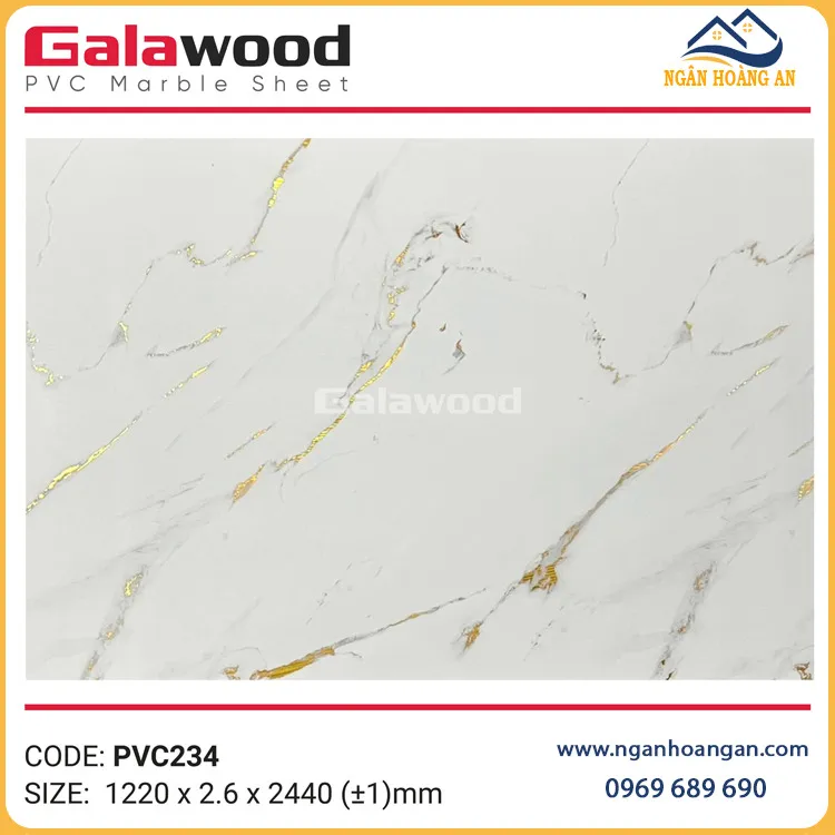 Tấm Nhựa Ốp Tường PVC Giả Đá Galawood PVC234 Tấm Nhựa Ốp Tường PVC Giả Đá Galawood PVC234