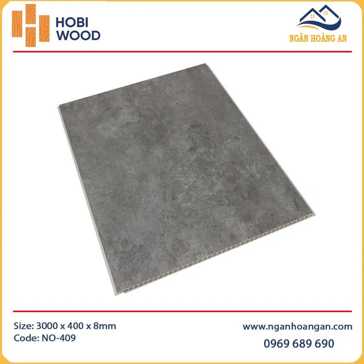 Tấm Nhựa Ốp Tường Giả Bê Tông HobiWood NO-409