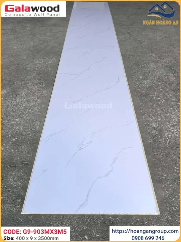 Tấm Ốp Tường Nano Galawood Trắng Vân Mây G9-903MX3M5 Tấm Ốp Tường Nano Galawood Trắng Vân Mây G9-903MX3M5