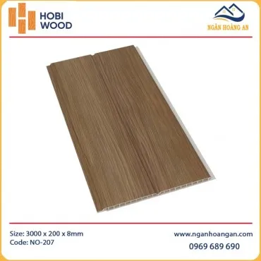 Tấm Nhựa Ốp Tường Nano Giả Gỗ HobiWood NO-207
