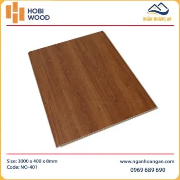 Tấm Nhựa Ốp Tường Nano Giả Gỗ HobiWood NO-401