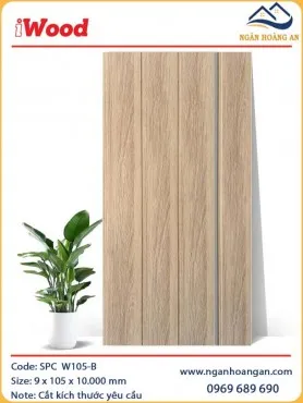 Tấm Nhựa Ốp Tường Nano Giả Gỗ iWood W105-B