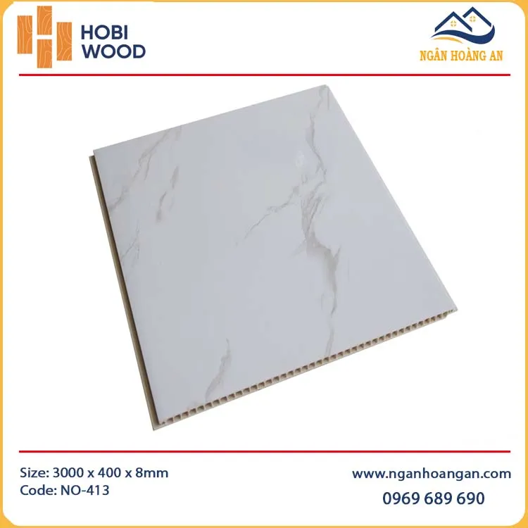 Tấm Nhựa Ốp Tường Nano Giả Vân Đá HobiWood NO-413