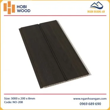 Tấm Nhựa Ốp Tường Nano Giả Vân Gỗ HobiWood NO-208
