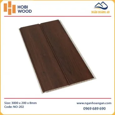 Tấm Nhựa Ốp Tường Nano HobiWood NO-202 Giả Gỗ