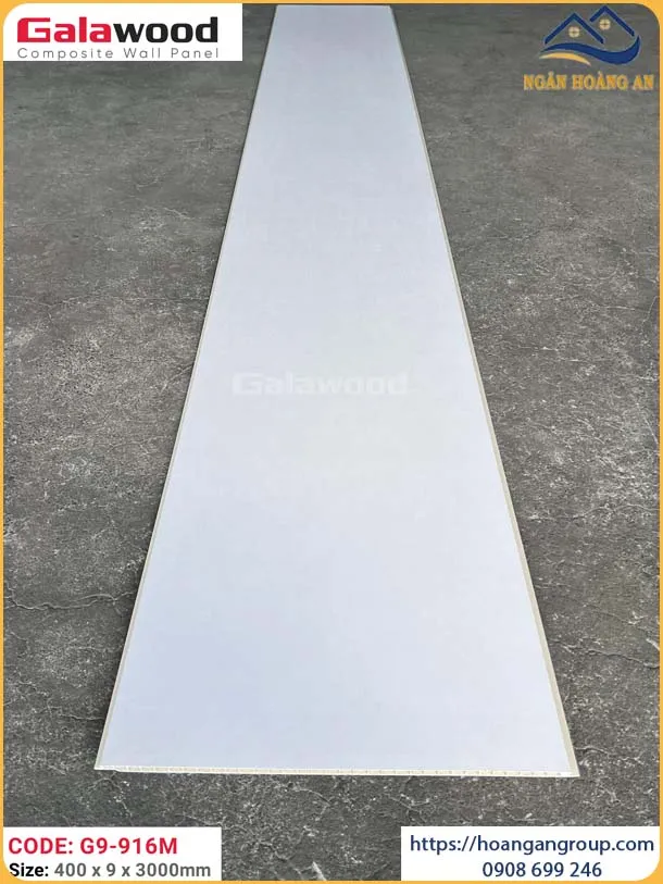  Nhựa Ốp Tường Nano Màu Trắng Galawood G9-916M