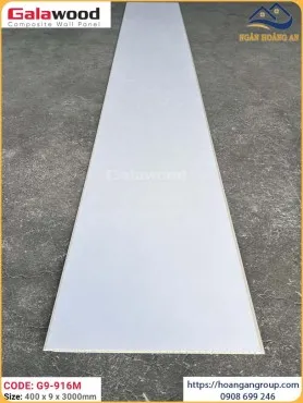 Nhựa Ốp Tường Nano Màu Trắng Galawood G9-916M