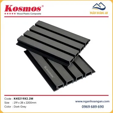 Tấm Ốp Lam Sóng Ngoài Trời Kosmos K4S219X2.2M Dark Grey