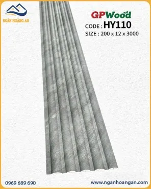 Tấm Ốp Lam Sóng Tròn Giả Bê Tông GPWood HY110