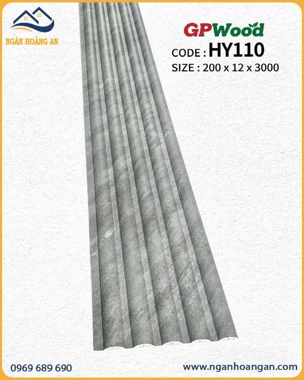 Tấm Ốp Lam Sóng Tròn Giả Bê Tông GPWood HY110