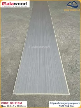 Tấm Nhựa Ốp Nano Galawood G9-918M Vân Gỗ Xám