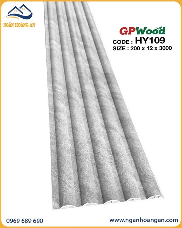 Tấm Ốp Nhựa Lam Sóng Tròn GPWood HY109 Giả Bê Tông Tấm Ốp Nhựa Lam Sóng Tròn GPWood HY109 Giả Bê Tông