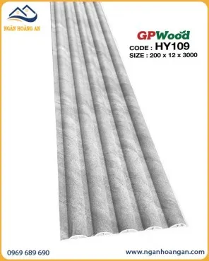 Tấm Ốp Nhựa Lam Sóng Tròn GPWood HY109 Giả Bê Tông