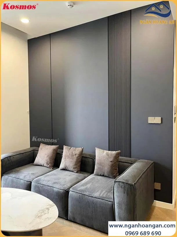 Ốp Tường Tấm Ốp Than Tre Đơn Sắc Xám Kosmos TT-818 Ốp Tường Tấm Ốp Than Tre Đơn Sắc Xám Kosmos TT-818