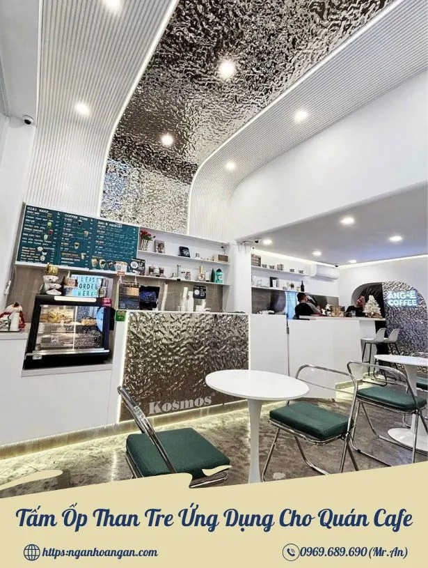 Tấm Ốp Than Tre Ứng Dụng Cho Quán Cafe Tấm Ốp Than Tre Ứng Dụng Cho Quán Cafe