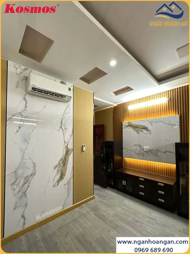 Tấm Than Tre Ốp Tường Vân Đá PET Kosmos TT-838 Tấm Than Tre Ốp Tường Vân Đá PET Kosmos TT-838