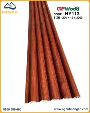 Tấm Ốp Trần Lam Sóng Tròn Giả Gỗ GPWood HY113