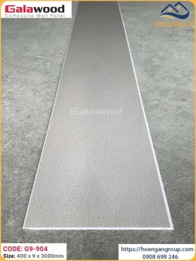 Tấm Nhựa Ốp Tường Nano Galawood G9-904 Vân Vải Xám