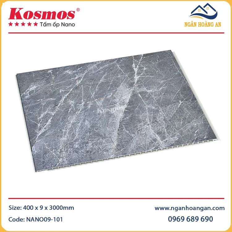 Tấm Nhựa Ốp Tường Nano Giả Bê Tông Kosmos NANO9-101 Tấm Nhựa Ốp Tường Nano Giả Bê Tông Kosmos NANO9-101