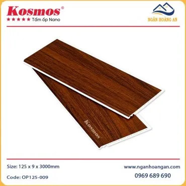 Tấm Ốp Nano Nhựa Giả Gỗ Kosmos OP125-009