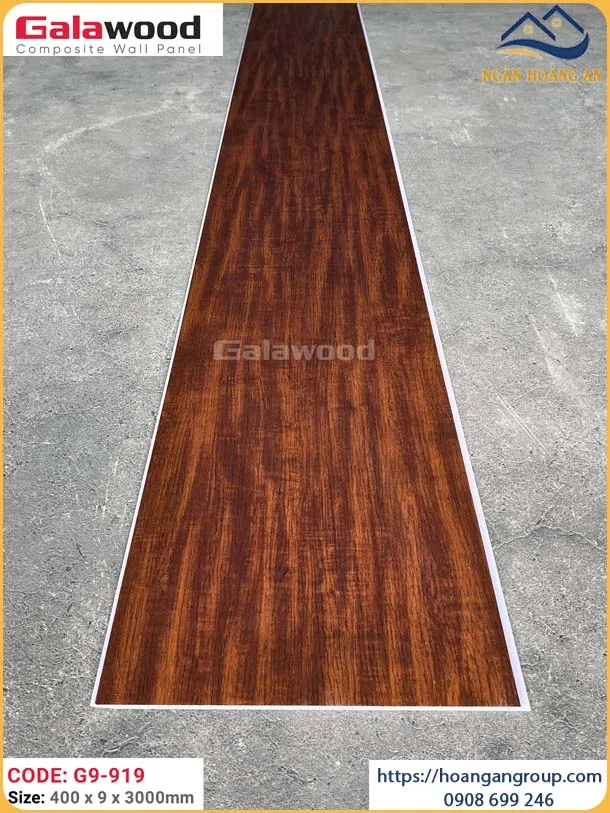 Tấm Nhựa Ốp Tường Nano Vân Gỗ Galawood G9-919