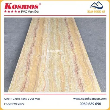 Ốp Tường Tấm Nhựa PVC Giả Đá Kosmos PVC2022