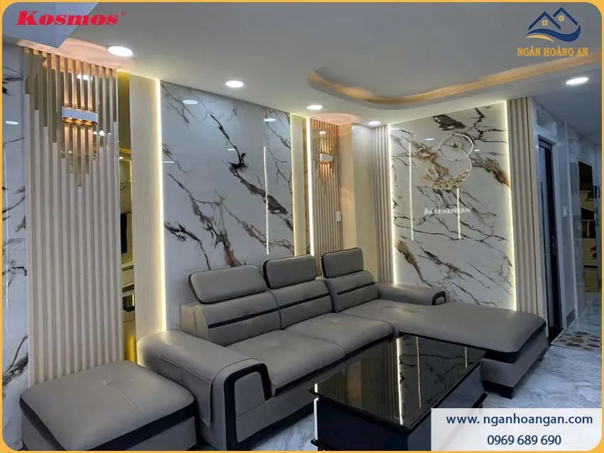 Ốp Tường Tấm Ốp Than Tre Vân Đá Pandora Kosmos TT-829 Ốp Tường Tấm Ốp Than Tre Vân Đá Pandora Kosmos TT-829