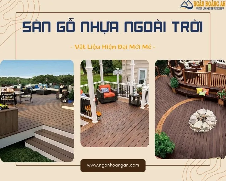 Tấm Lót Sàn Gỗ Nhựa Ngoài Trời 