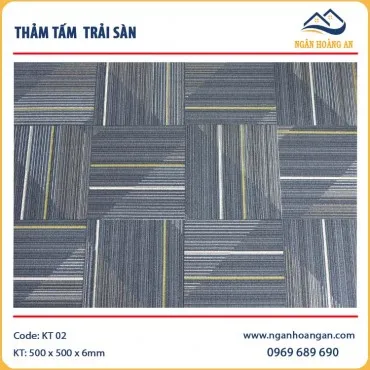 Tấm Thảm Trải Sàn Văn Phòng KT-02 50x50 cm