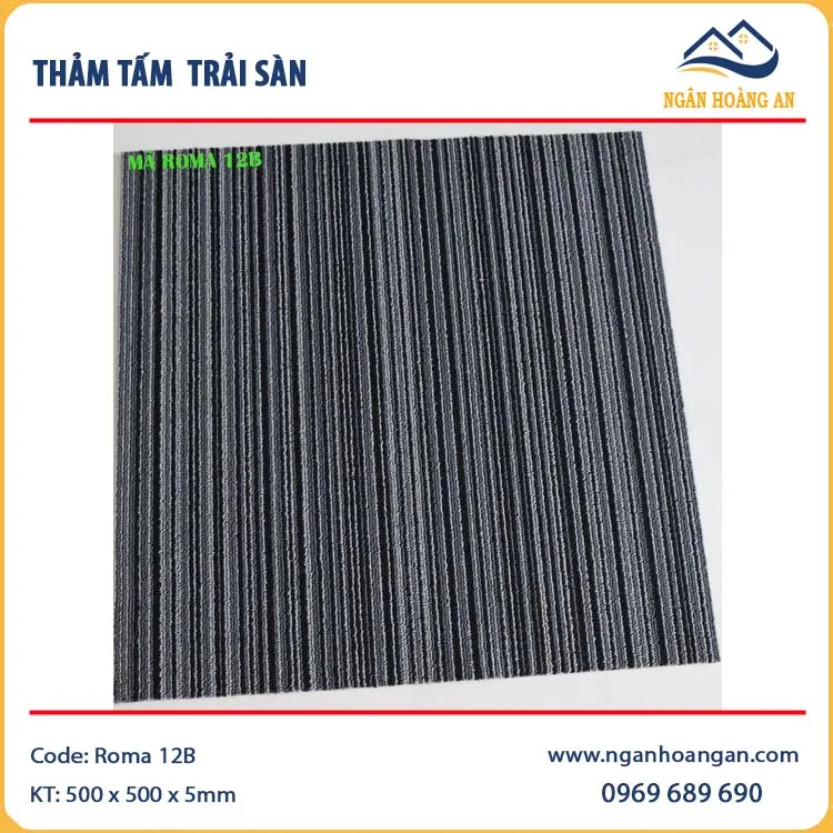 Tấm Thảm Trải Sàn Văn Phòng Roma 12B 50x50cm Tấm Thảm Trải Sàn Văn Phòng Roma 12B 50x50cm