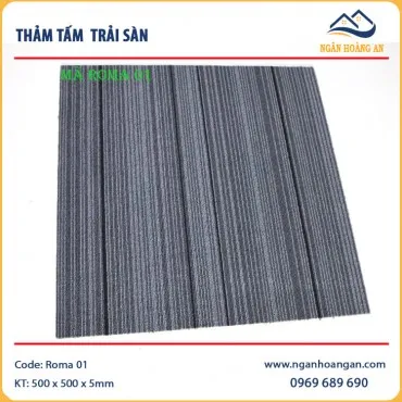Thảm Tấm Trải Sàn Văn Phòng Roma 01 50x50cm