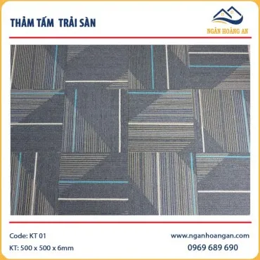 Thảm Tấm Trải Sàn Văn Phòng KT-01 50x50 cm
